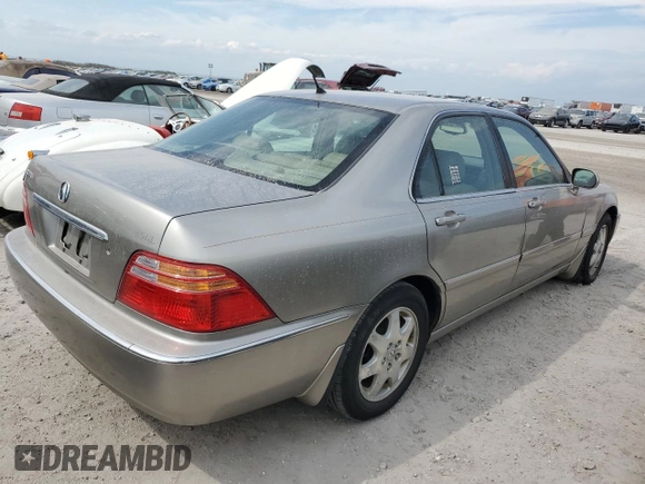 2002 Acura RL with VIN JH4KA96562C001280, listed as a Copart auction lot 74716484 with 0 mi miles and Salvage Title. Bid and sale history available at carsss.com. Image 3.