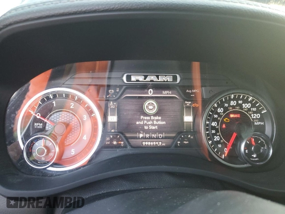 2020 Ram 2500 Laramie with VIN 3C6UR5NL5LG100593, listed as a Copart auction lot 76374544 with 98,651 mi miles and Non Repairable. Bid and sale history available at carsss.com. Image 9.