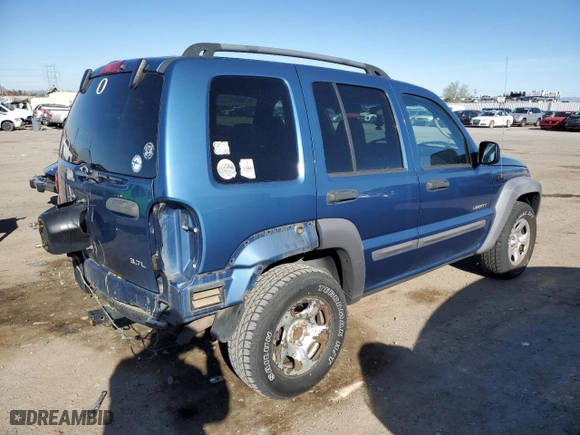 2004 Jeep Liberty Sport with VIN 1J4GL48K04W213207, listed as a Copart auction lot 49675305 with 214,554 mi miles and Salvage Title. Bid and sale history available at carsss.com. Image 3.