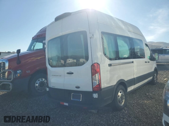 2022 Ford Transit with VIN 1FBAX9XG3NKA00629, listed as a Copart auction lot 73732734 with 84,064 mi miles and Salvage Title. Bid and sale history available at DreamBid. Image 3.