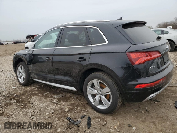 2018 Audi Q5 Premium Plus with VIN WA1BNAFY2J2232872, listed as a Copart auction lot 51054445 with 20,126 mi miles and Salvage title. Bid and sale history available at DreamBid. Image 2.