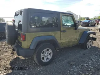 2013 Jeep Wrangler Sport with VIN 1C4AJWAG3DL569588, listed as a Copart auction lot 55826505 with 24,345 mi miles and Salvage title. Bid and sale history available at DreamBid. Image 3.