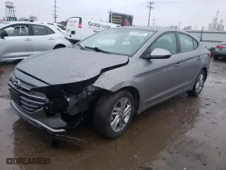 2020 Hyundai Elantra Value Edition with VIN KMHD84LF6LU105071, listed as a Copart auction lot 82125983 with 51,190 mi miles and Salvage Title. Bid and sale history available at carsss.com. Image 1.
