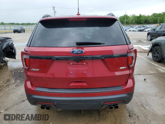 2019 Ford Explorer Sport z VIN 1FM5K8GT7KGA99646, wystawiony jako Copart lot #56158565 z przebiegiem 79 777 mil mil oraz Szkoda całkowita • Salvage title. Historia ofert i sprzedaży dostępna na DreamBid. Obrazek 6.