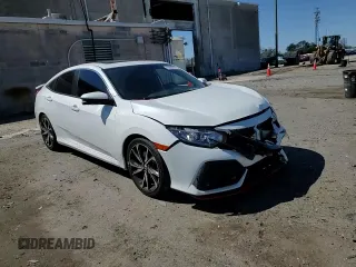 2018 Honda Civic Si with VIN 2HGFC1E54JH705569, listed as a Copart auction lot 49988875 with 76,589 mi miles and Salvage Title. Bid and sale history available at DreamBid. Image 11.