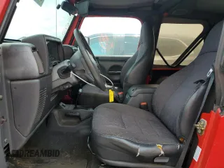 2001 Jeep Wrangler Sport with VIN 1J4FA49S51P365327, listed as a Copart auction lot 61720115 with 194,086 mi miles and Salvage title. Bid and sale history available at DreamBid. Image 7.