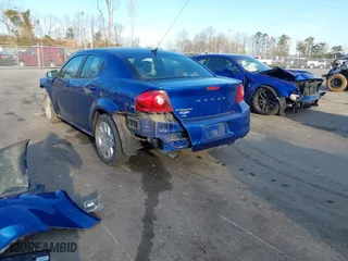 2013 Dodge Avenger SE V6 with VIN 1C3CDZAG9DN750690, listed as a IAAI auction lot 41829477 with 1 mi miles. Bid and sale history available at carsss.com. Image 3.