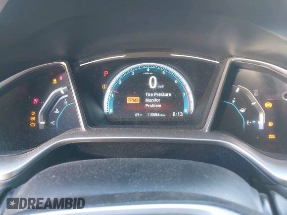2017 Honda Civic Sedan EX-L with VIN 19XFC1F78HE029485, listed as a IAAI auction lot 41661686 with 110,804 mi miles. Bid and sale history available at carsss.com. Image 7.