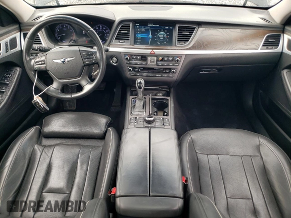 2017 Genesis G80 3.8L with VIN KMHGN4JE7HU201735, listed as a Copart auction lot 54178545 with 153,537 mi miles and Salvage title. Bid and sale history available at DreamBid. Image 8.