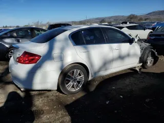 2011 Infiniti G25 Journey with VIN JN1DV6AP9BM603898, listed as a Copart auction lot 87738815 with Not Provided miles and Salvage Title. Bid and sale history available at DreamBid. Image 3.