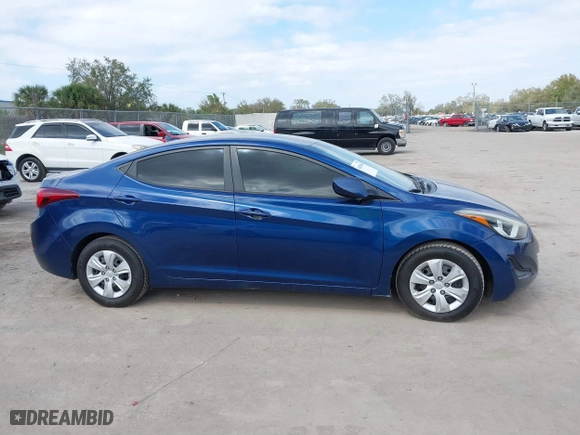 2016 Hyundai Elantra SE with VIN 5NPDH4AE0GH687389, listed as a IAAI auction lot 41650806 with 102,354 mi miles. Bid and sale history available at carsss.com. Image 13.