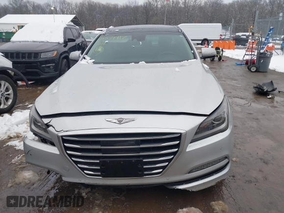 2017 Genesis G80 3.8L z VIN KMHGN4JE0HU203486, wystawiony jako IAAI lot #41571417 z przebiegiem 93 418 mil mil oraz . Historia ofert i sprzedaży dostępna na DreamBid. Obrazek 12.