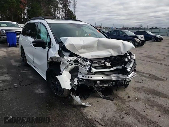 2025 Honda Odyssey Sport-L with VIN 5FNRL6H72SB012934, listed as a Copart auction lot 85912494 with Not Provided miles and Salvage Title. Bid and sale history available at carsss.com. Image 12.