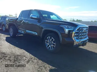 2024 Toyota Tundra 1794 Edition with VIN 5TFMA5DB1RX201000, listed as a IAAI auction lot 42174097 with 7,110 mi miles and . Bid and sale history available at DreamBid. Image 1.