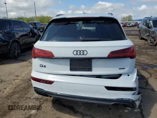 2024 Audi Q5 S line Premium with VIN WA1GAAFYXR2119667, listed as a Copart auction lot 55909455 with 8,383 mi miles and Salvage title. Bid and sale history available at DreamBid. Image 6.