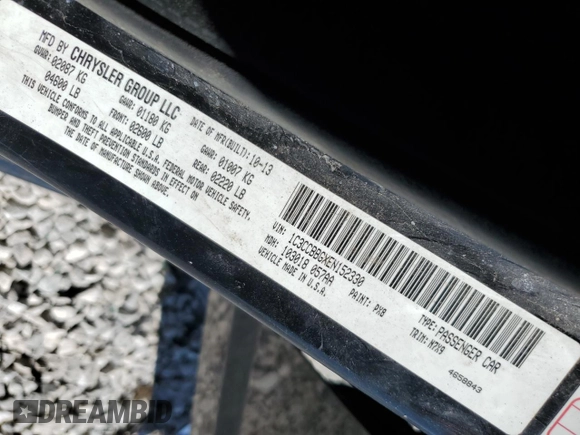 2014 Chrysler 200 Touring z VIN 1C3CCBBGXEN152330, wystawiony jako Copart lot #52295375 z przebiegiem 211 585 mil mil oraz Szkoda całkowita • Salvage title. Historia ofert i sprzedaży dostępna na DreamBid. Obrazek 15.