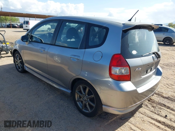 2007 Honda Fit Sport with VIN JHMGD37687S056585, listed as a IAAI auction lot 41969973 with 138,387 mi miles. Bid and sale history available at carsss.com. Image 3.