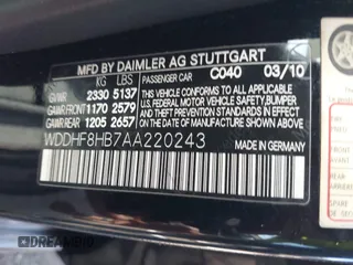 2010 Mercedes-Benz E 350 Luxury z VIN WDDHF8HB7AA220243, wystawiony jako IAAI lot #42510822 z przebiegiem 209 283 mil mil oraz . Historia ofert i sprzedaży dostępna na DreamBid. Obrazek 9.