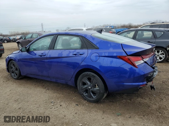 2022 Hyundai Elantra SEL with VIN KMHLM4AG4NU321006, listed as a Copart auction lot 50836235 with 45,307 mi miles and Salvage Title. Bid and sale history available at DreamBid. Image 2.