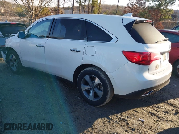 2016 Acura MDX with VIN 5FRYD3H23GB015536, listed as a IAAI auction lot 41424741 with 88,464 mi miles. Bid and sale history available at carsss.com. Image 3.