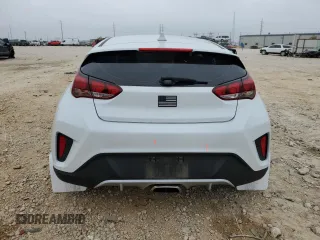 2019 Hyundai Veloster 2.0 with VIN KMHTG6AF5KU018693, listed as a Copart auction lot 76660363 with 74,498 mi miles. Bid and sale history available at carsss.com. Image 6.