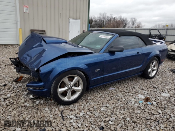 2008 Ford Mustang GT Deluxe with VIN 1ZVHT85HX85173687, listed as a Copart auction lot 43160095 with Not Provided miles and Salvage Title. Bid and sale history available at DreamBid. Image 1.