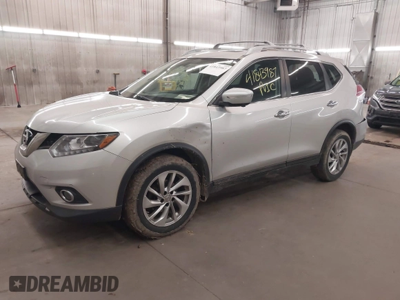 2014 Nissan Rogue SL with VIN 5N1AT2MV8EC873610, listed as a IAAI auction lot 41843987 with 179,226 mi miles. Bid and sale history available at carsss.com. Image 18.