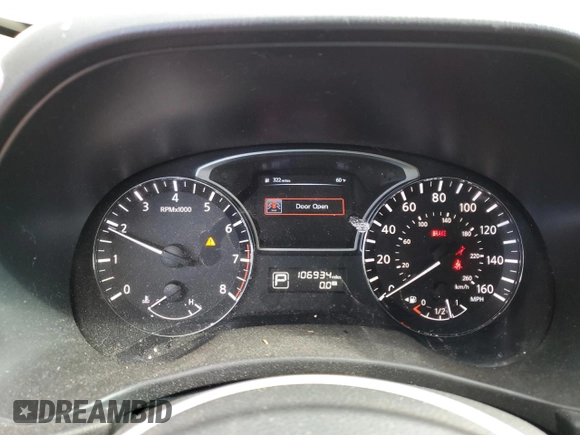 2016 Nissan Pathfinder Platinum with VIN 5N1AR2MN7GC663713, listed as a Copart auction lot 82332604 with 106,934 mi miles and Salvage Title. Bid and sale history available at carsss.com. Image 9.