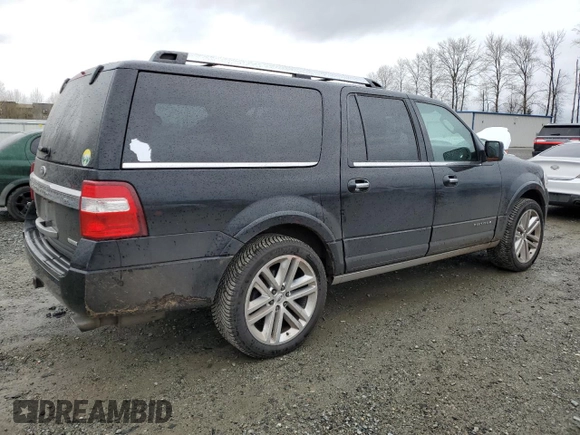2016 Ford Expedition Max Platinum with VIN 1FMJK1MT2GEF36451, listed as a Copart auction lot 50147645 with 112,553 mi miles and Salvage title. Bid and sale history available at DreamBid. Image 3.