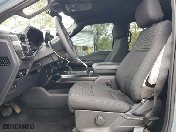 2023 Ford F-150 XL with VIN 1FTEW1CP6PKE73693, listed as a Copart auction lot 44504665 with 34,087 mi miles and Salvage Title. Bid and sale history available at carsss.com. Image 7.