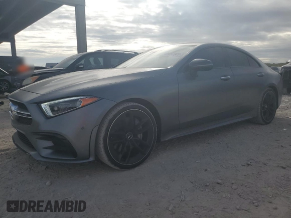2021 Mercedes-Benz CLS with VIN W1K2J6BB1MA089316, listed as a Copart auction lot 89297985 with 20,060 mi miles and Salvage Title. Bid and sale history available at carsss.com. Image 1.
