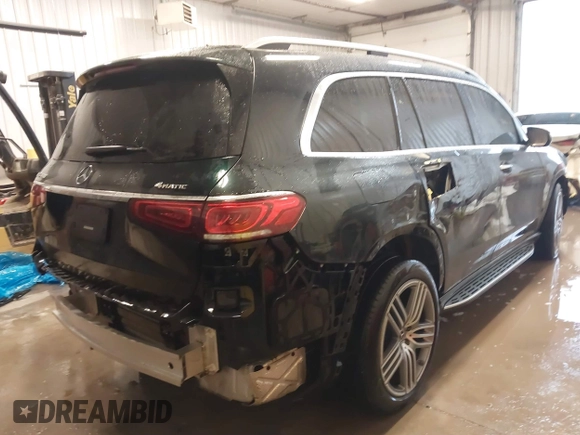 2020 Mercedes-Benz GLS with VIN 4JGFF5KE6LA216623, listed as a IAAI auction lot 41468802 with 46,594 mi miles. Bid and sale history available at carsss.com. Image 4.