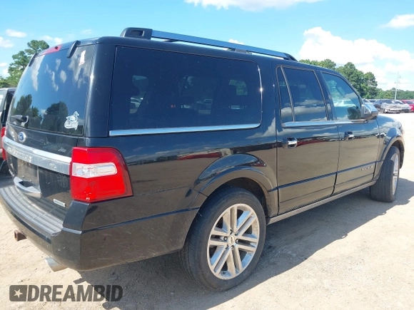 2017 Ford Expedition Max Platinum z VIN 1FMJK1MT4HEA54579, wystawiony jako IAAI lot #42565052 z przebiegiem Nie podano mil oraz . Historia ofert i sprzedaży dostępna na DreamBid. Obrazek 4.