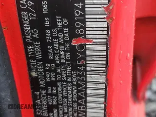 2000 BMW 3 Series 323i z VIN WBAAM3345YCA89194, wystawiony jako Copart lot #56789255 z przebiegiem 71 244 mil mil oraz Szkoda całkowita • Salvage title. Historia ofert i sprzedaży dostępna na DreamBid. Obrazek 12.