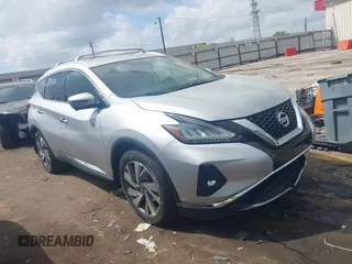 2019 Nissan Murano Platinum z VIN 5N1AZ2MJ4KN141342, wystawiony jako IAAI lot #41967210 z przebiegiem 81 643 mil mil oraz . Historia ofert i sprzedaży dostępna na DreamBid. Obrazek 1.