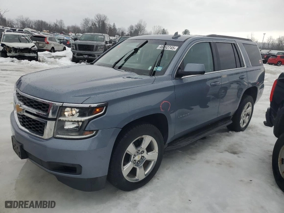 2016 Chevrolet Tahoe LS with VIN 1GNSKAEC4GR165722, listed as a Copart auction lot 46462745 with 124,364 mi miles and Salvage Title. Bid and sale history available at carsss.com. Image 1.