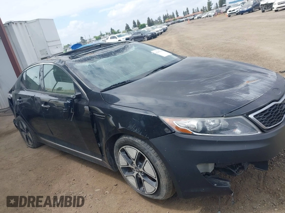 2012 Kia Optima Hybrid with VIN KNAGM4AD2C5014823, listed as a IAAI auction lot 42063169 with 125,235 mi miles. Bid and sale history available at carsss.com. Image 14.