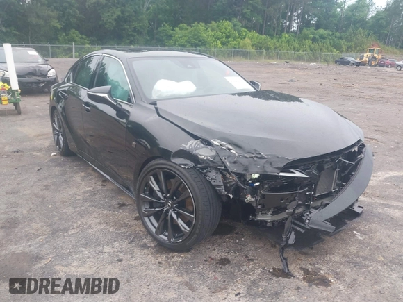 2025 Lexus IS 350 F Sport with VIN JTHBZ1B24S5084184, listed as a IAAI auction lot 42222378 with 2,114 mi miles and . Bid and sale history available at DreamBid. Image 1.