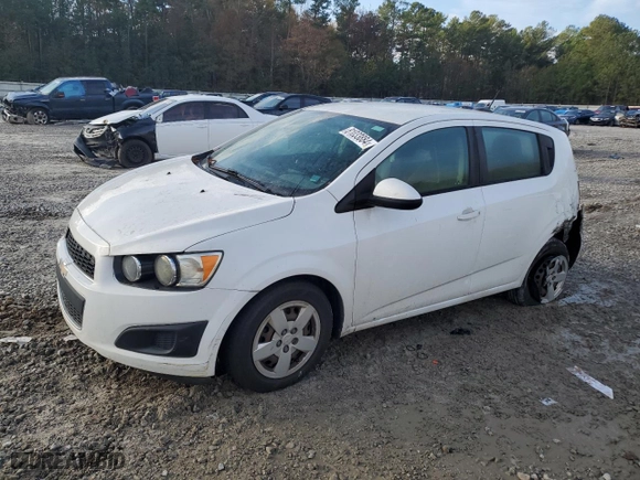 2016 Chevrolet Sonic LS with VIN 1G1JA6SH3G4169464, listed as a Copart auction lot 81033884 with 107,742 mi miles and Salvage Title. Bid and sale history available at carsss.com. Image 1.