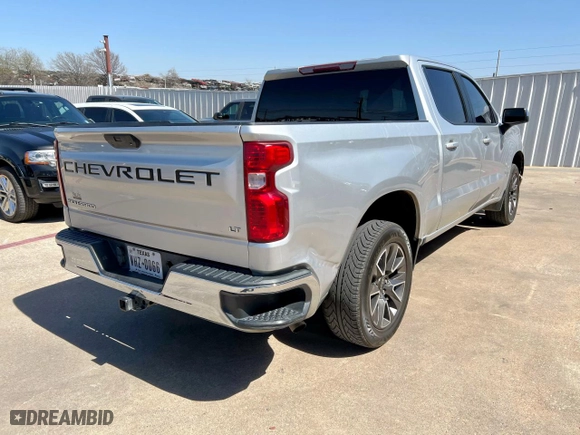 2019 Chevrolet Silverado 1500 LT with VIN 3GCPWCEK2KG134340, listed as a Copart auction lot 50089435 with 61,193 mi miles and Clean Title. Bid and sale history available at carsss.com. Image 4.