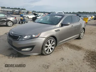2013 Kia Optima SX with VIN 5XXGR4A6XDG248081, listed as a Copart auction lot 55997735 with 122,088 mi miles and Salvage title. Bid and sale history available at DreamBid. Image 1.