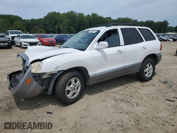 2003 Hyundai Santa Fe GLS with VIN KM8SC13D43U432684, listed as a Copart auction lot 65950054 with 0 mi miles and Salvage Title. Bid and sale history available at carsss.com. Image 1.