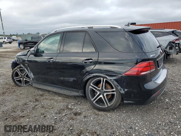 2018 Mercedes-Benz GLE 43 AMG with VIN 4JGDA6EB1JB119768, listed as a Copart auction lot 42336745 with 109,828 mi miles and Salvage Title. Bid and sale history available at DreamBid. Image 2.