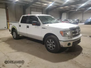 2013 Ford F-150 XL with VIN 1FTFW1EF8DKF24695, listed as a Copart auction lot 48121735 with 157,303 mi miles and Salvage Title. Bid and sale history available at carsss.com. Image 4.