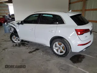 2025 Audi Q5 Premium with VIN WA1ABAFY5S2043719, listed as a Copart auction lot 57621145 with Not provided miles and Salvage title. Bid and sale history available at DreamBid. Image 2.