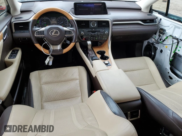 2018 Lexus RX with VIN JTJDGKCA4J2003743, listed as a Copart auction lot 43180945 with 82,556 mi miles and Salvage Title. Bid and sale history available at carsss.com. Image 8.