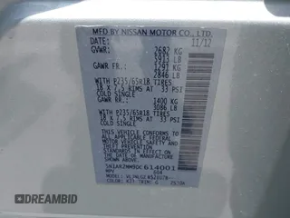 2013 Nissan Pathfinder Platinum with VIN 5N1AR2MM9DC614001, listed as a IAAI auction lot 42718655 with 153,241 mi miles and . Bid and sale history available at DreamBid. Image 9.