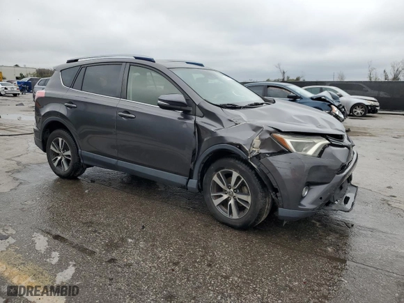 2017 Toyota RAV4 XLE with VIN JTMWFREVXHJ719778, listed as a Copart auction lot 46596935 with 174,582 mi miles and Salvage Title. Bid and sale history available at carsss.com. Image 4.