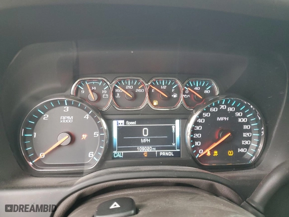 2020 Chevrolet Suburban Premier with VIN 1GNSKJKC8LR229551, listed as a Copart auction lot 43632235 with 109,020 mi miles and Salvage Title. Bid and sale history available at carsss.com. Image 9.