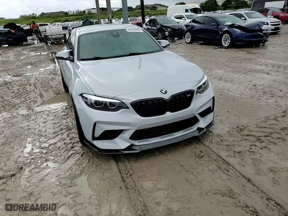 2020 BMW M2 Competition with VIN WBS2U7C08L7D69715, listed as a Copart auction lot 85734704 with 73,866 mi miles and Salvage Title. Bid and sale history available at carsss.com. Image 13.